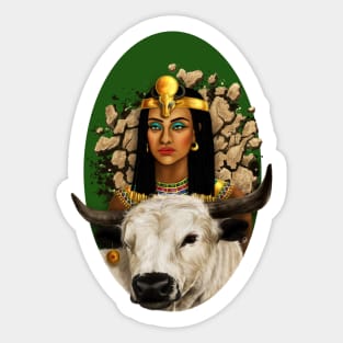 Zodiac portrait series - Taurus Sticker